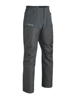 Front of PRO Brush Pant in Gunmetal without Suspenders