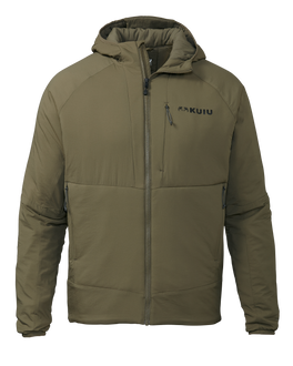 Front of Kenai Hooded Jacket in Ash