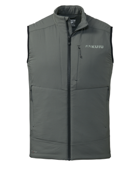 Front of Kenai Vest in Gunmetal Grey