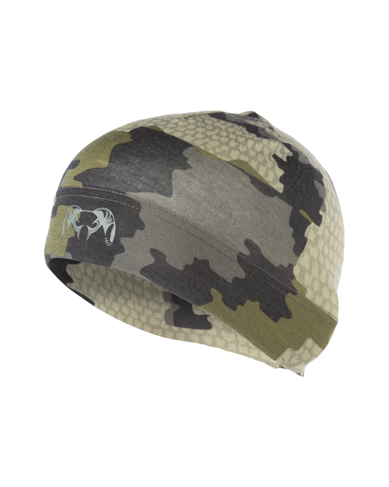 Front of ULTRA Merino 145 Beanie in Verde Camouflage