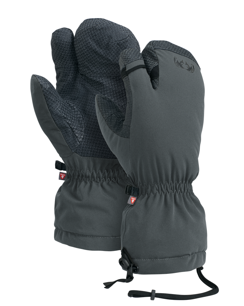 Front and Back of Northstar Glomitt in Gunmetal Grey Color